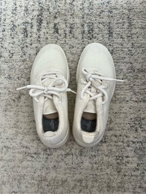 allbirds White Wool Lace-Up Sneakers